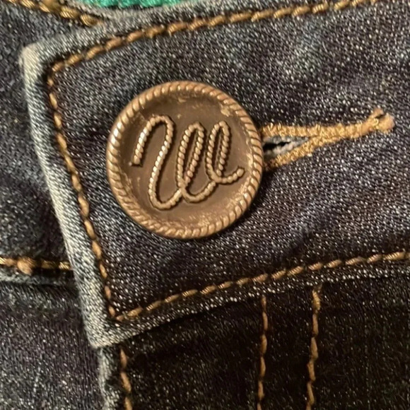 Wrangler Bootcut Jeans Stitch Detail Western Cowgirl Zip Fly 7/8 30” Inseam - Picture 6 of 9